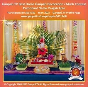 Pragati Apte Home Ganpati Picture