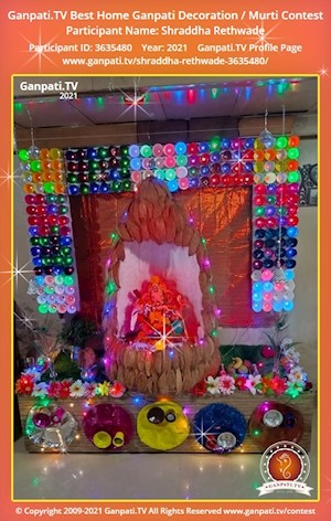 Shraddha Rethwade Home Ganpati Picture