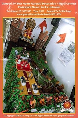 Sarika Hulawale Home Ganpati Picture