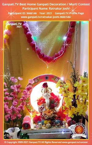 Ratnakar Joshi Home Ganpati Picture