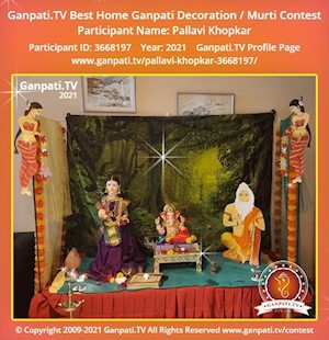 Pallavi Khopkar Home Ganpati Picture