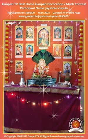 Jayshree Vispute Home Ganpati Picture