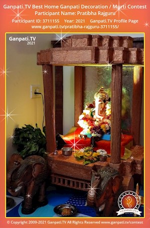 Pratibha Rajguru Home Ganpati Picture