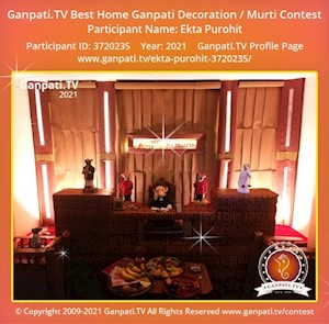 Ekta Purohit Home Ganpati Picture