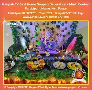 Kirti Pawar Home Ganpati Picture