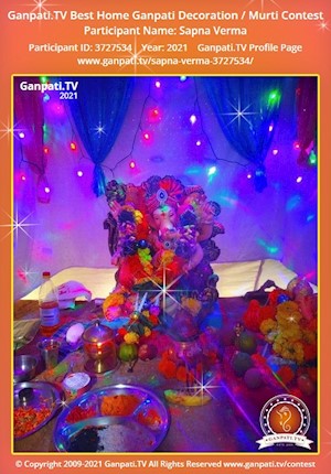 Sapna Verma Home Ganpati Picture