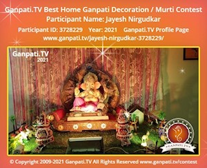 Jayesh Nirgudkar Home Ganpati Picture