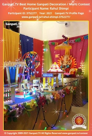 Rahul Shimpi Home Ganpati Picture