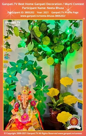 Neeta Bhusa Home Ganpati Picture