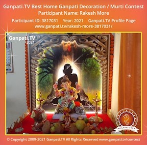 Rakesh More Home Ganpati Picture