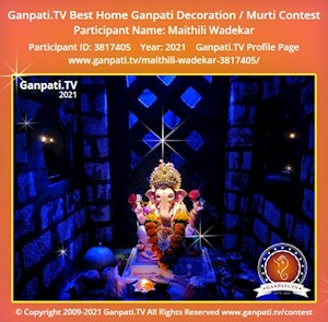 Maithili Wadekar Home Ganpati Picture