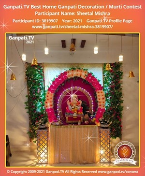 Sheetal Mishra Home Ganpati Picture