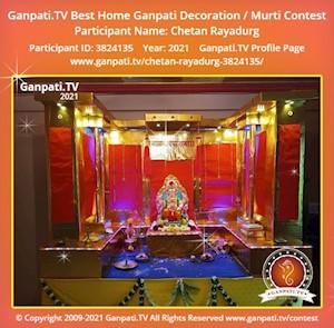 Chetan Rayadurg Home Ganpati Picture