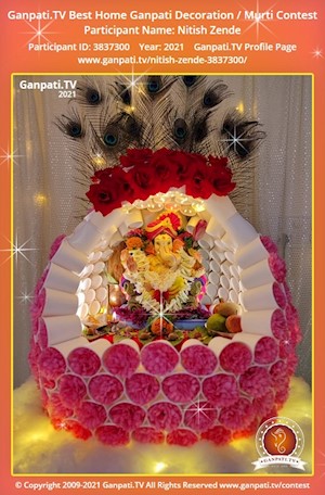 Nitish Zende Home Ganpati Picture