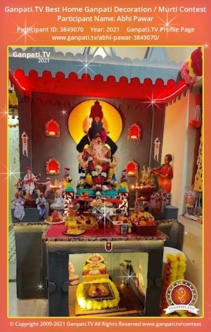 Abhi Pawar Home Ganpati Picture