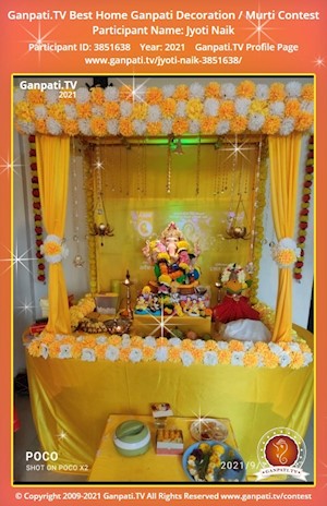 Jyoti Naik Home Ganpati Picture