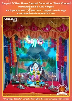 Athu Vanjare Home Ganpati Picture