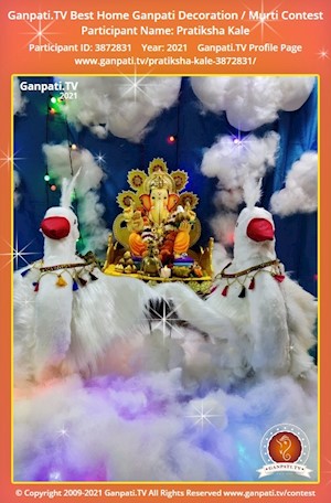 Pratiksha Kale Home Ganpati Picture