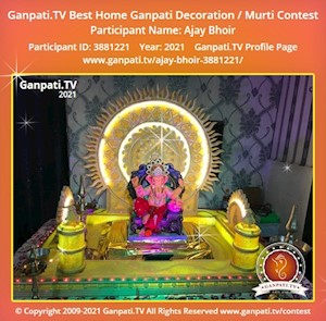 Ajay Bhoir Home Ganpati Picture