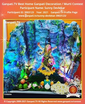Sunny Devlekar Home Ganpati Picture
