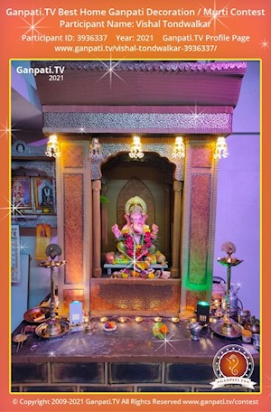 Vishal Tondwalkar Home Ganpati Picture