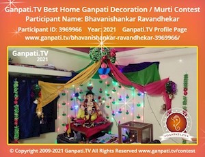 Bhavanishankar Ravandhekar Home Ganpati Picture
