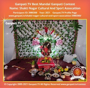 Shakti Nagar Cultural And Sport Assocaition Ganpati Picture