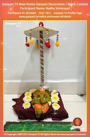 Radha Srinivasan Home Ganpati Picture