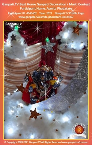 Asmita Phadatare Home Ganpati Picture