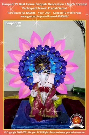 Pranali Samal Home Ganpati Picture