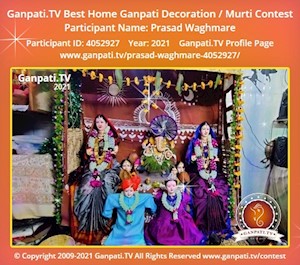 Prasad Waghmare Home Ganpati Picture