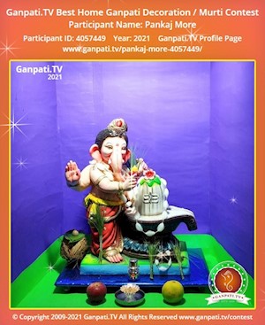 Pankaj More Home Ganpati Picture