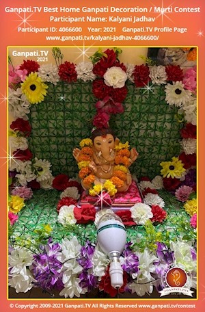 Kalyani Jadhav Home Ganpati Picture