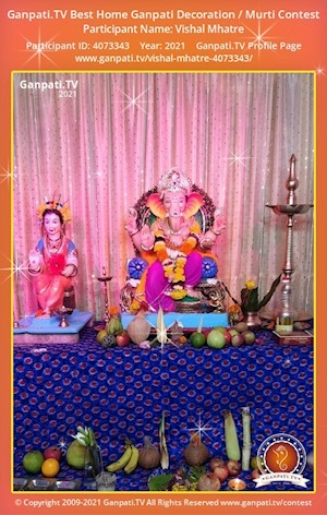 Vishal Mhatre Home Ganpati Picture
