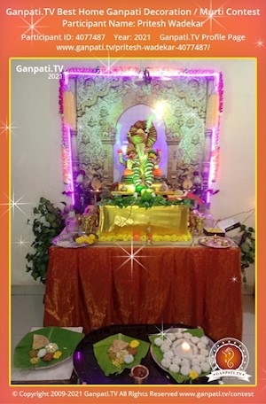 Pritesh Wadekar Home Ganpati Picture