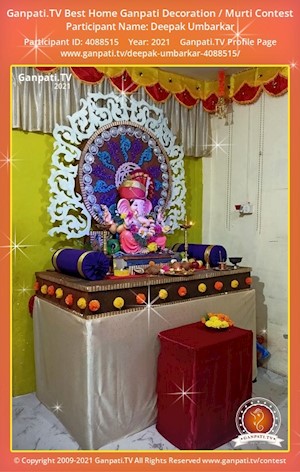 Deepak Umbarkar Home Ganpati Picture