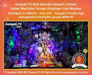 Mad Joker Groups Ghatkoper East Mumbai Ganpati Picture