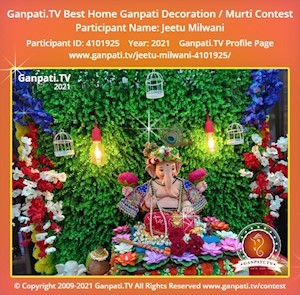 Jeetu Milwani Home Ganpati Picture