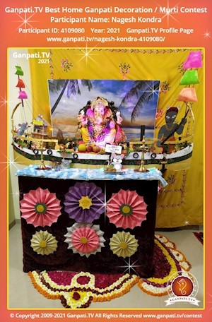 Nagesh Kondra Home Ganpati Picture