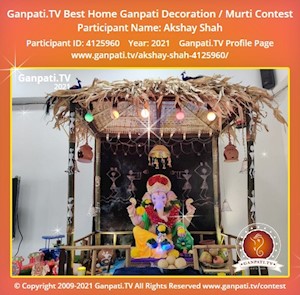 Akshay Shah Home Ganpati Picture