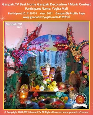 Yogita Mali Home Ganpati Picture