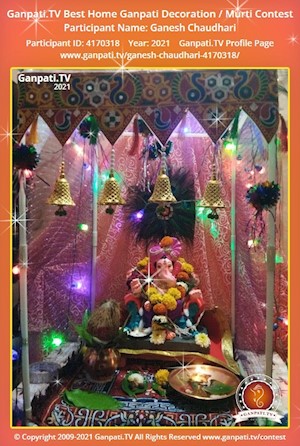 Ganesh Chaudhari Home Ganpati Picture