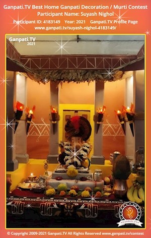 Suyash Nighol Home Ganpati Picture