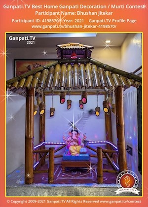 Bhushan Jitekar Home Ganpati Picture