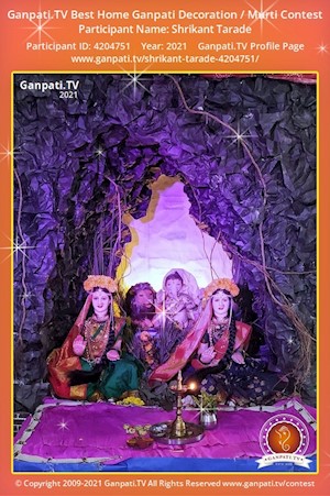 Shrikant Tarade Home Ganpati Picture