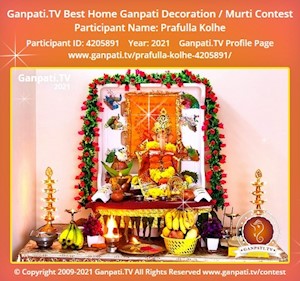 Prafulla Kolhe Home Ganpati Picture