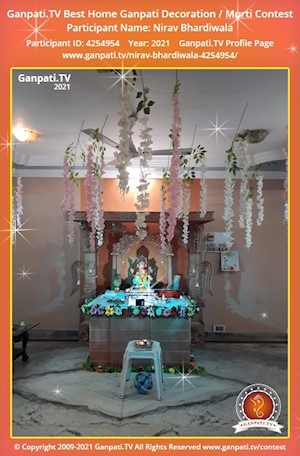 Nirav Bhardiwala Home Ganpati Picture