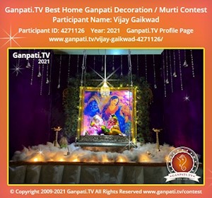 Vijay Gaikwad Home Ganpati Picture