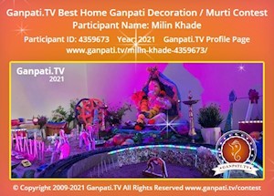 Milin Khade Home Ganpati Picture