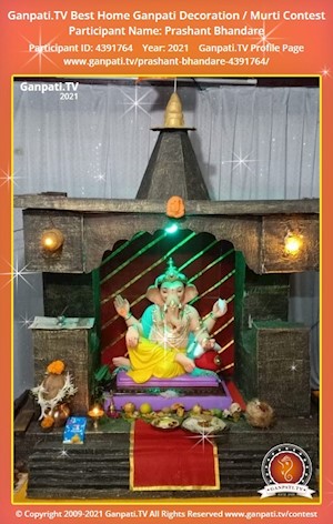 Prashant Bhandare Home Ganpati Picture